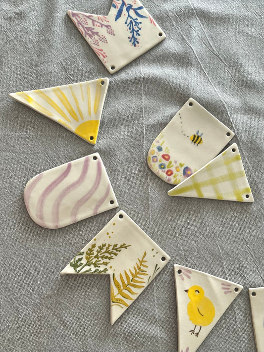 Påskegirlander med Maria