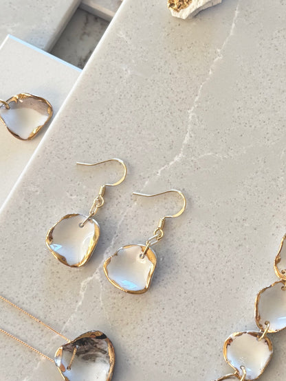 UVÆR - øredobber frost - hvit