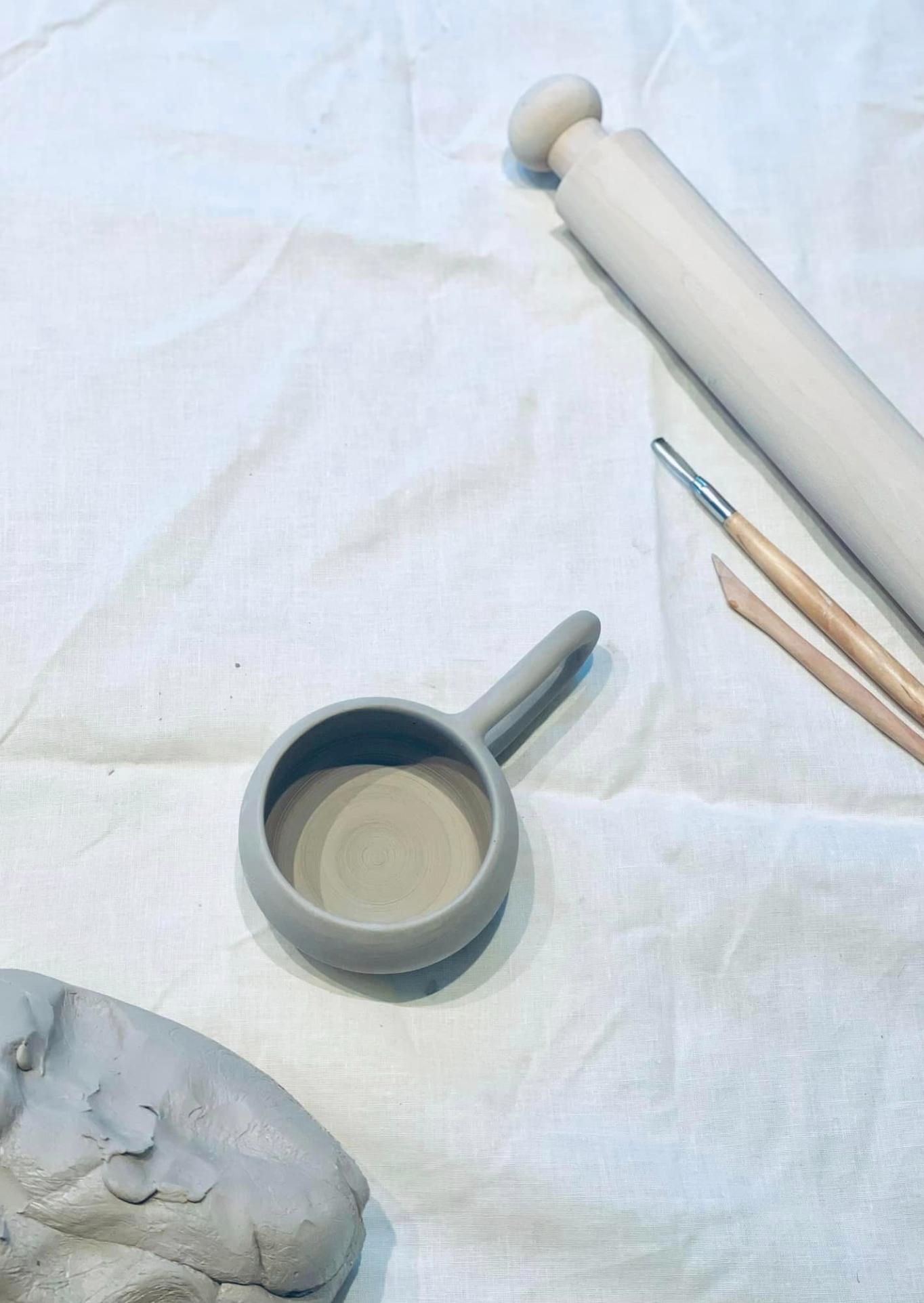 Første bekjentskap med leire. Januar 2026